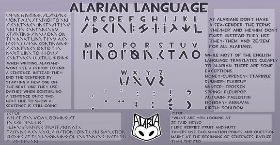 Alarian Language